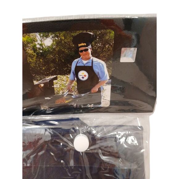 NFL Chef Apron 2pc Set Denver Broncos Football Cook Hat BBQ Father Dad GIft New! - Picture 2 of 9